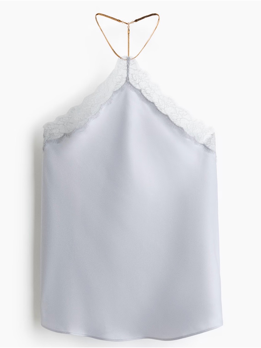 Stella McCartney Lavender Lace-Trim Halter Camisole - Picture 6 of 6